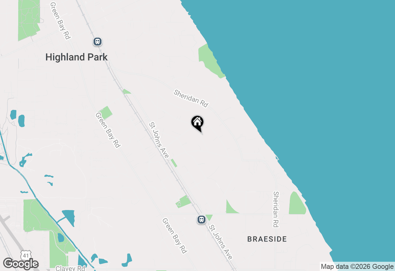Map of 1170 Linden Avenue, Highland Park, IL 60035