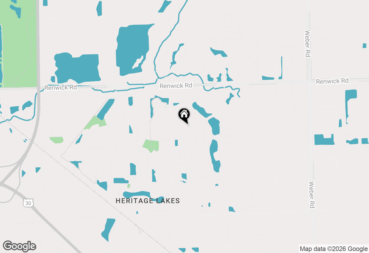 Map of 21522 Lake St Clair Drive, Crest Hill, IL 60403