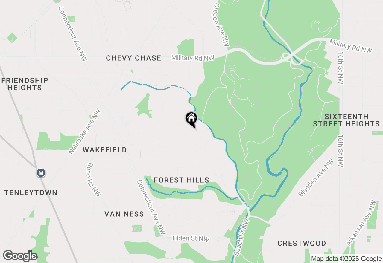 Map of 2816 Ellicott Street Nw, Washington, DC 20008