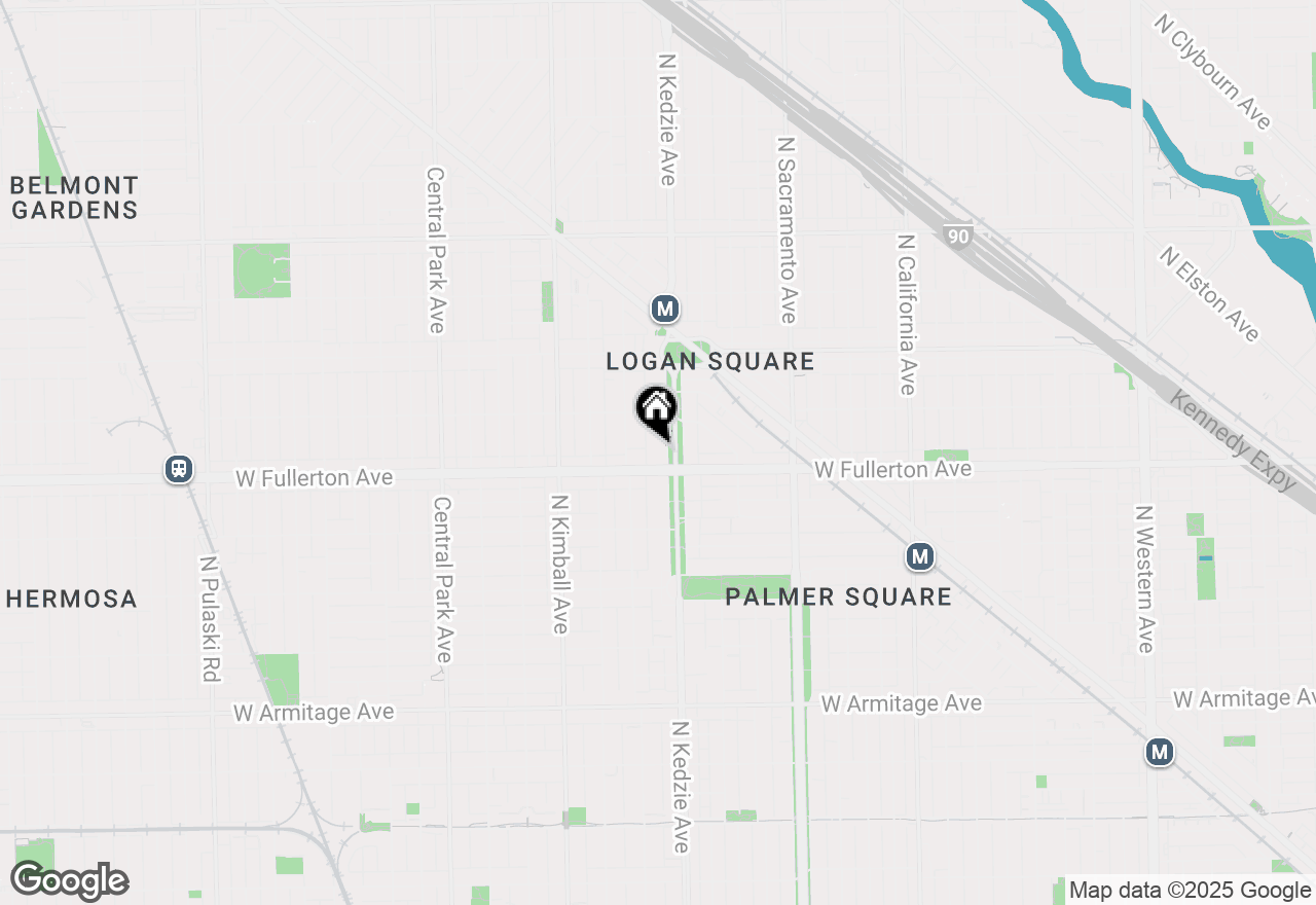 Map of 2414 N Kedzie Boulevard, Chicago, IL 60647