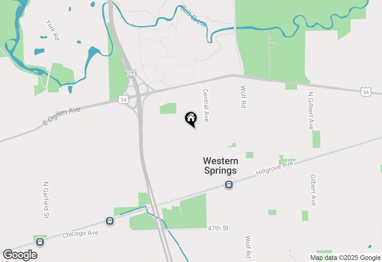 Map of 1314 Maple Street, Western Springs, IL 60558