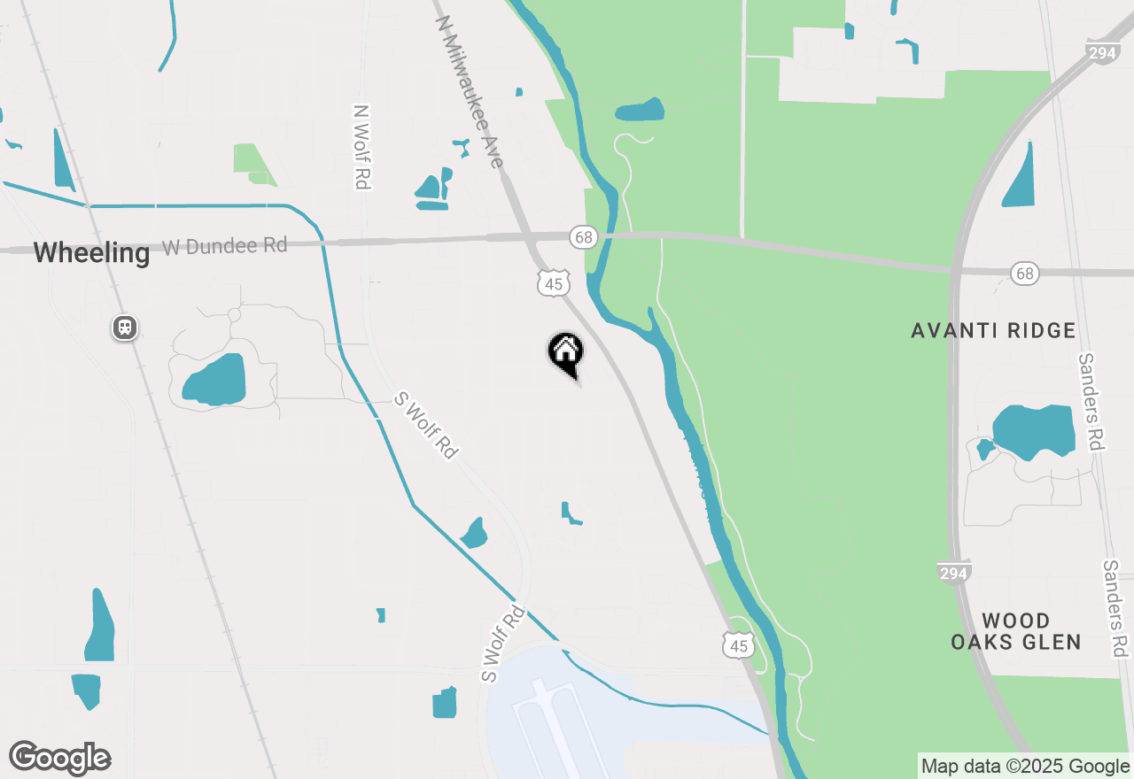 Map of 407 Mors Avenue, Wheeling, IL 60090