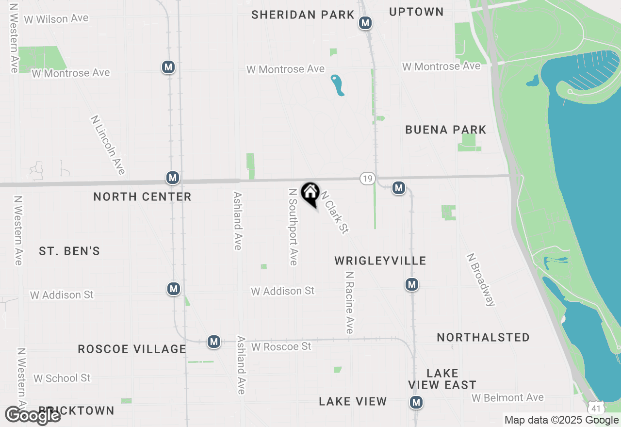 Map of 3839 N Wayne Avenue #G, Chicago, IL 60613