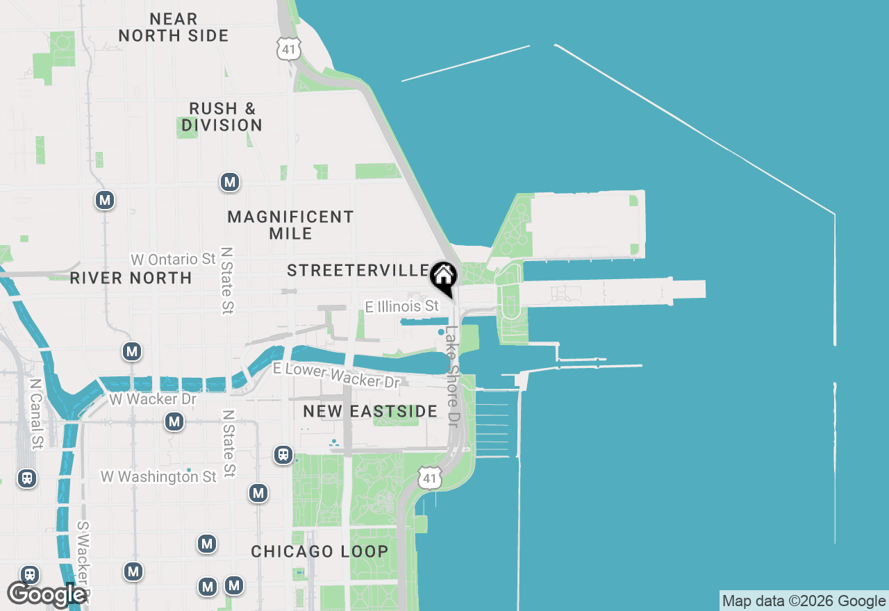 Map of 474 N Lake Shore Drive #5408, Chicago, IL 60611