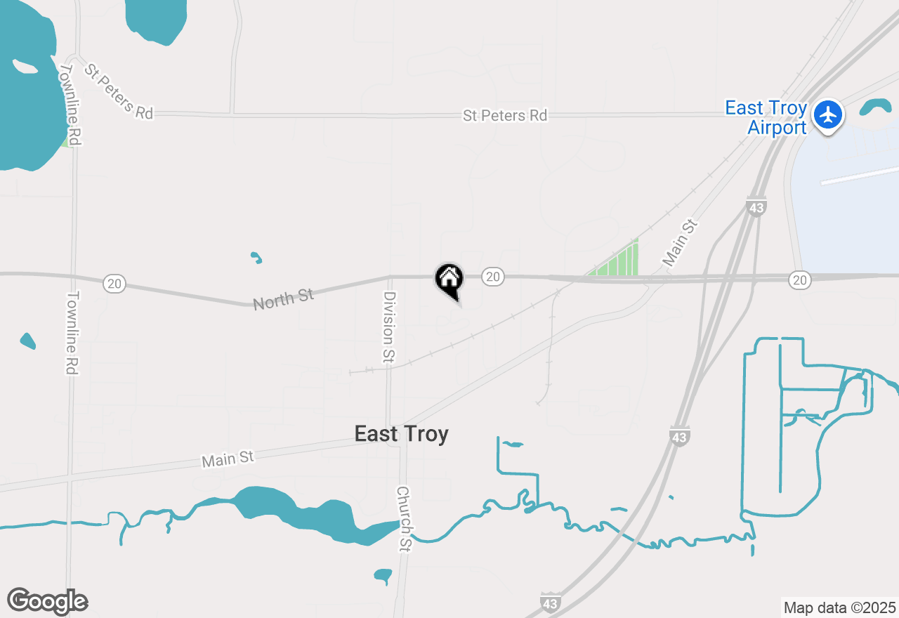 Map of 1952 Edwards St #D, East Troy, WI 53120