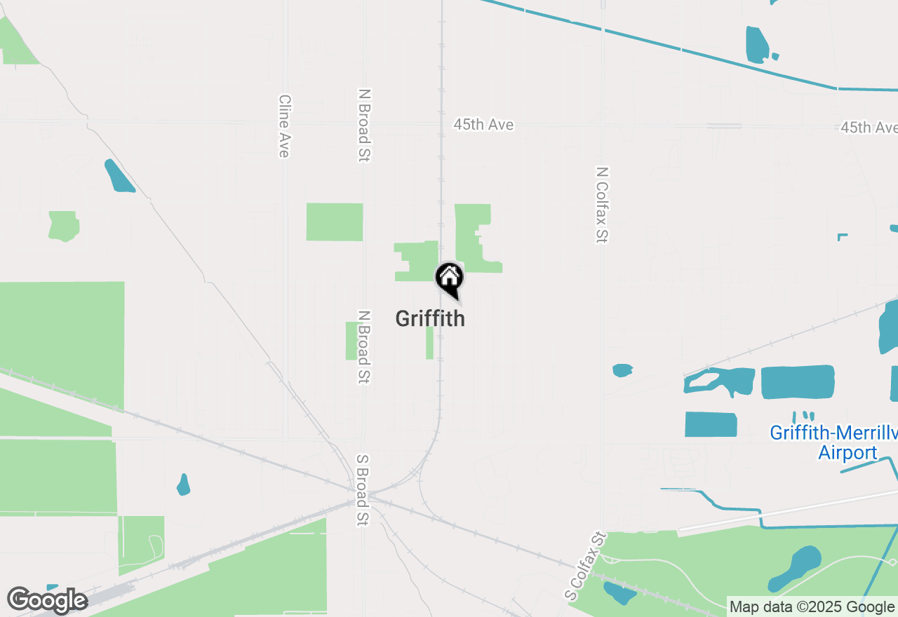 Map of 415 N Wood Street, Griffith, IN 46319