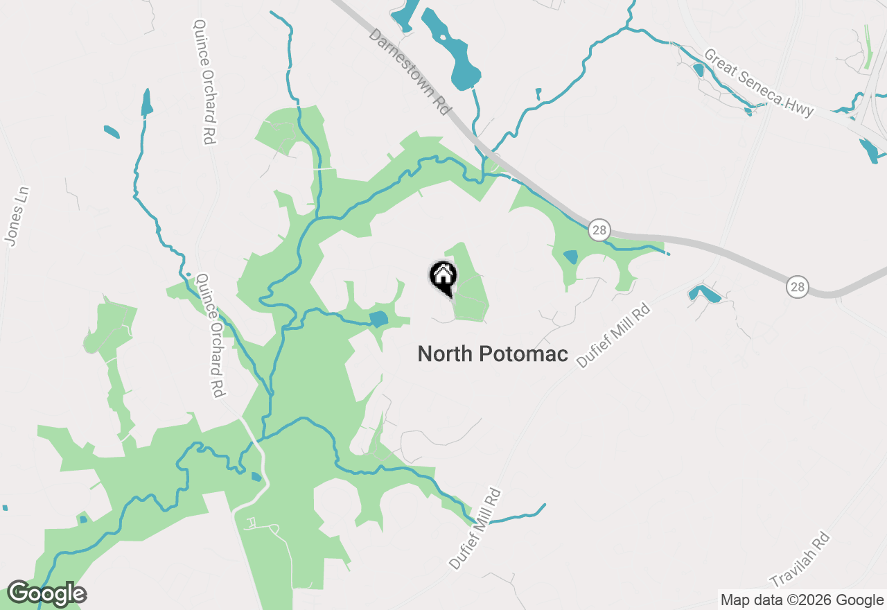 Map of 21 Dufief Court, North Potomac, MD 20878