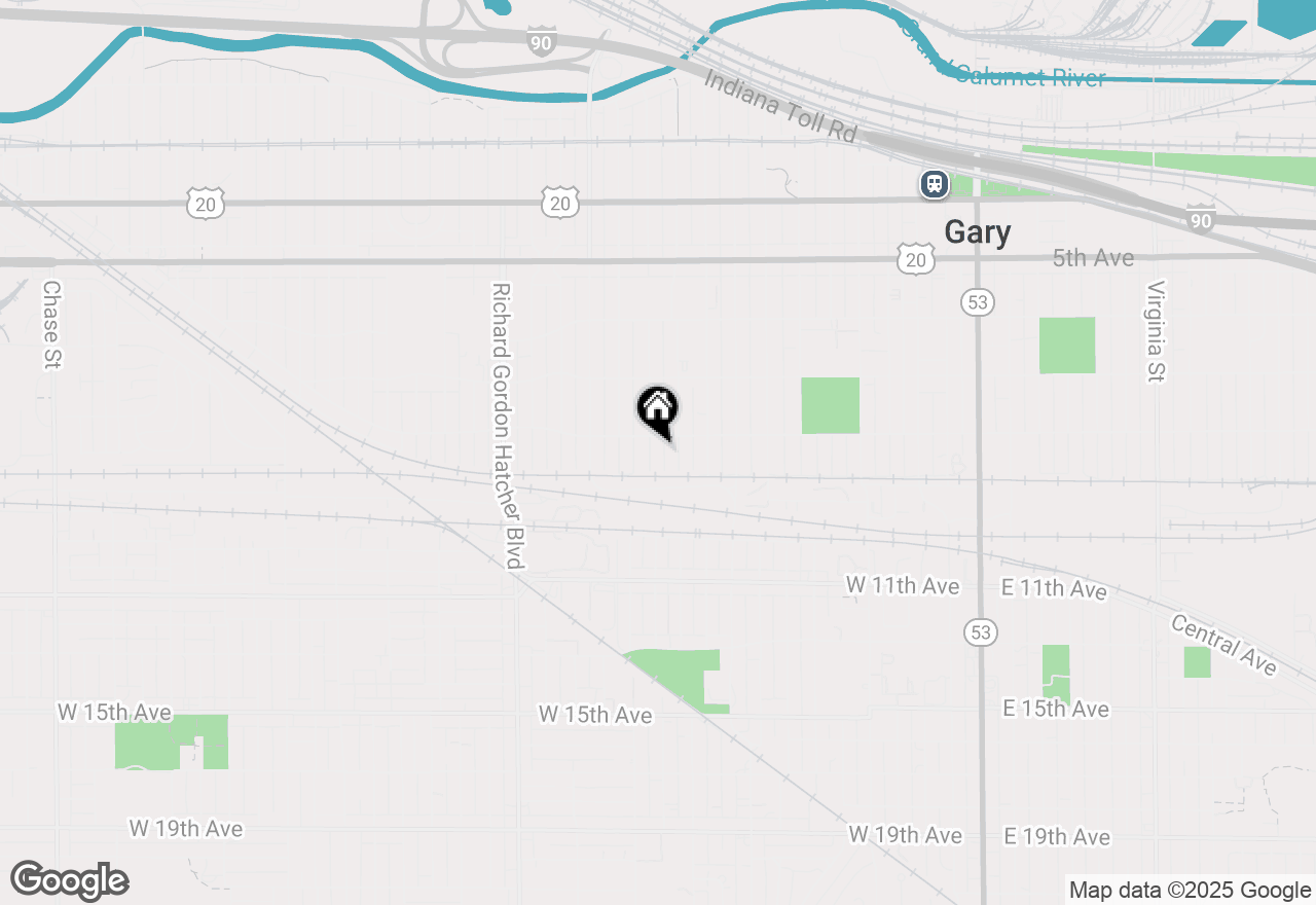 Map of 817 Fillmore Street, Gary, IN 46402