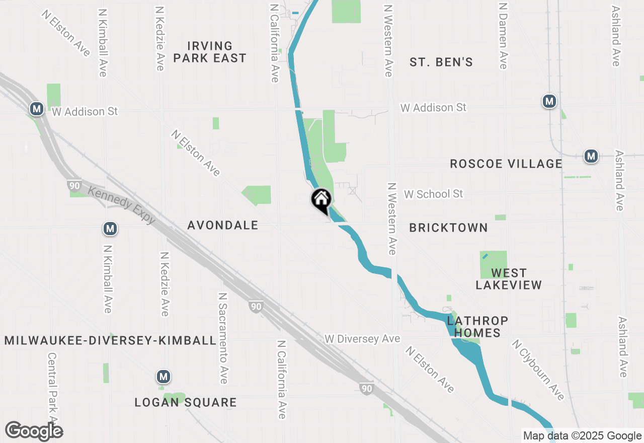 Map of 2632 W Belmont Avenue, Chicago, IL 60618