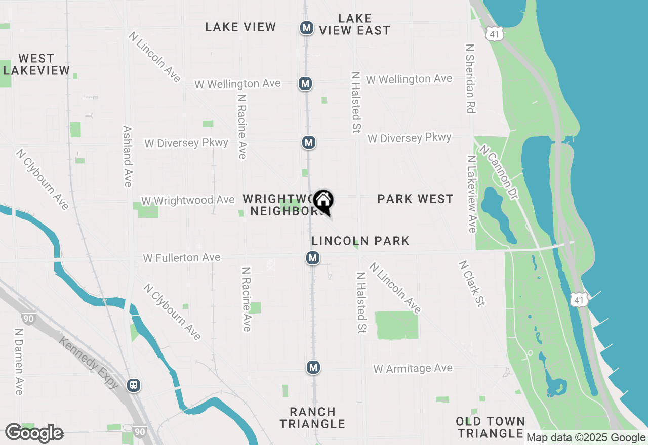 Map of 2512 N Lincoln Avenue #2, Chicago, IL 60614