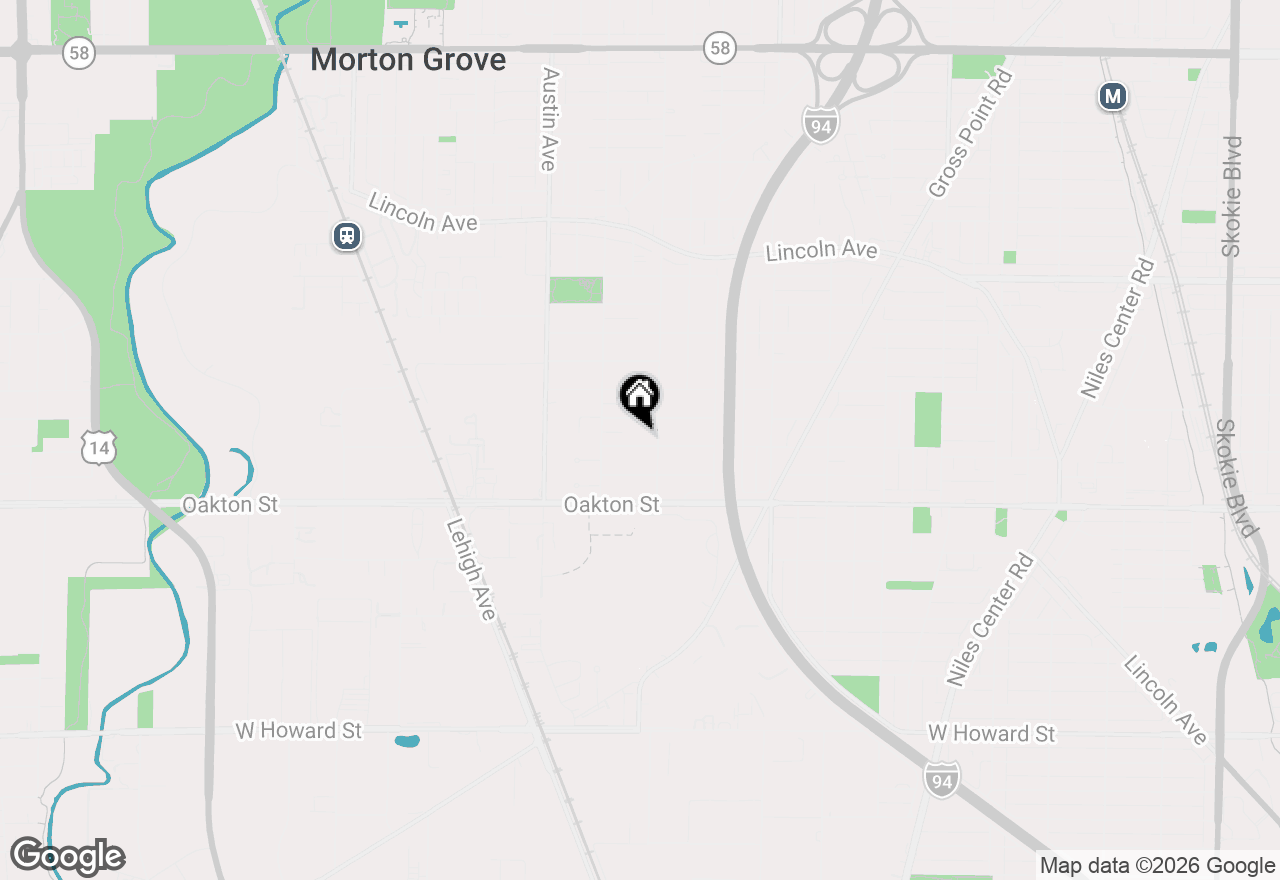 Map of 5814 Keeney Street, Morton Grove, IL 60053