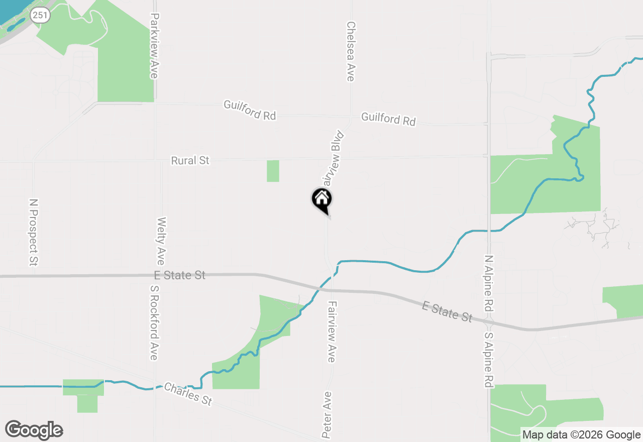 Map of (Address confidential), Rockford, Illinois 61107