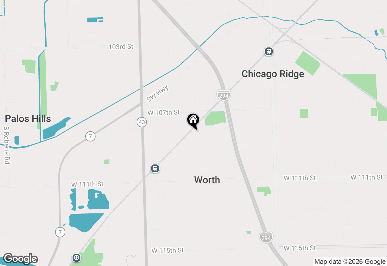 Map of 6830 W Lode Drive #3A, Worth, IL 60482