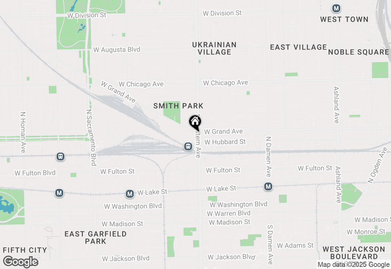 Map of 2405 W Grand Avenue, Chicago, IL 60612