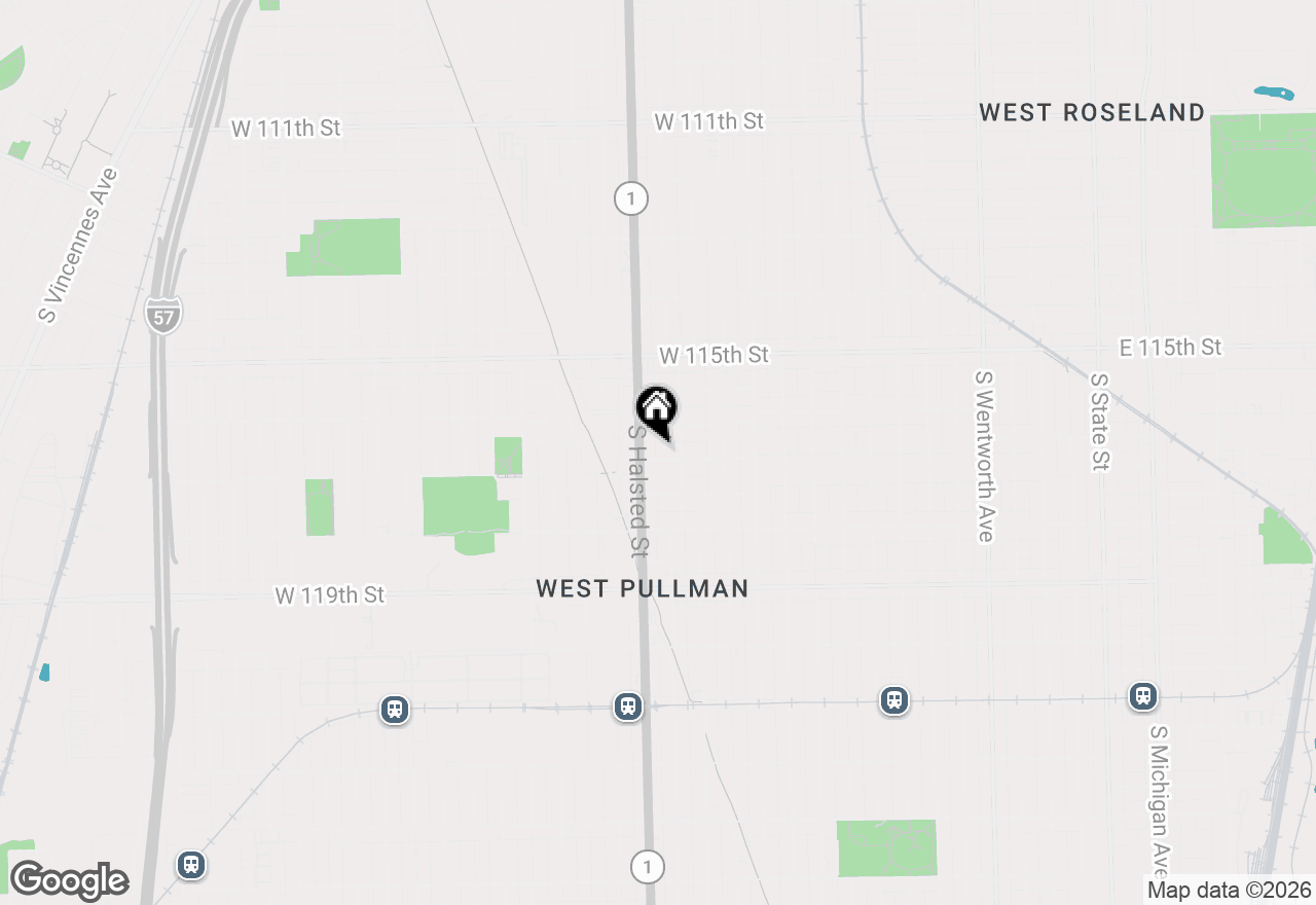 Map of 742 W 117th Street, Chicago, IL 60628