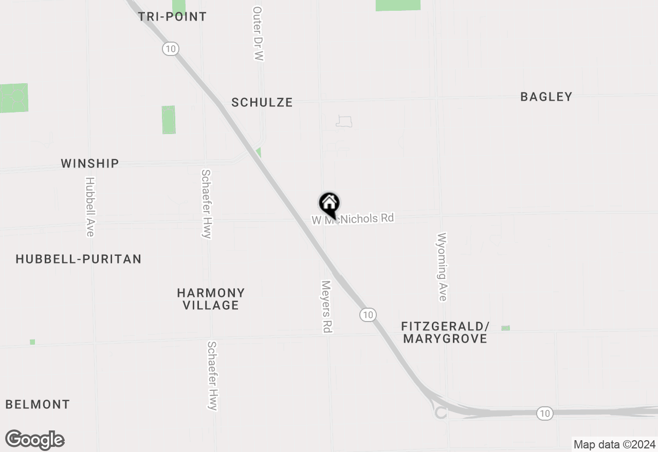 Map of 10833 W Mcnichols Road, Detroit, MI 48221