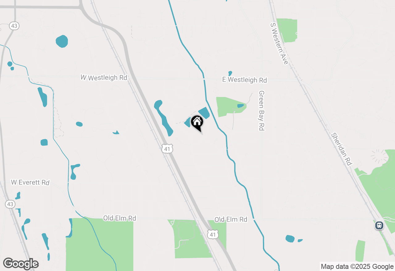 Map of 25 Barn Swallow Lane, Lake Forest, IL 60045