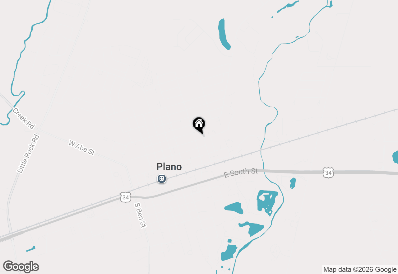 Map of 407 E Abe Street, Plano, IL 60545