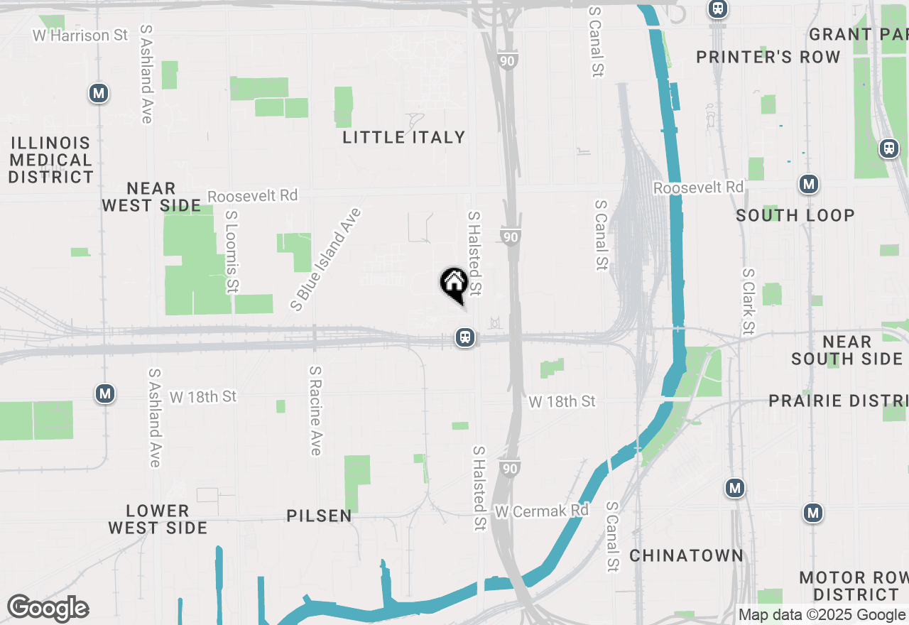 Map of 834 W Village Court, Chicago, IL 60608