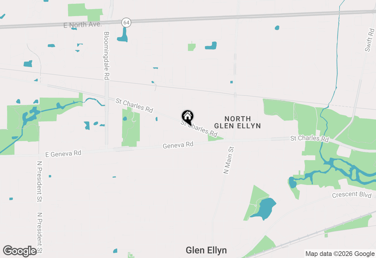 Map of 450 Stagecoach Run, Glen Ellyn, IL 60137