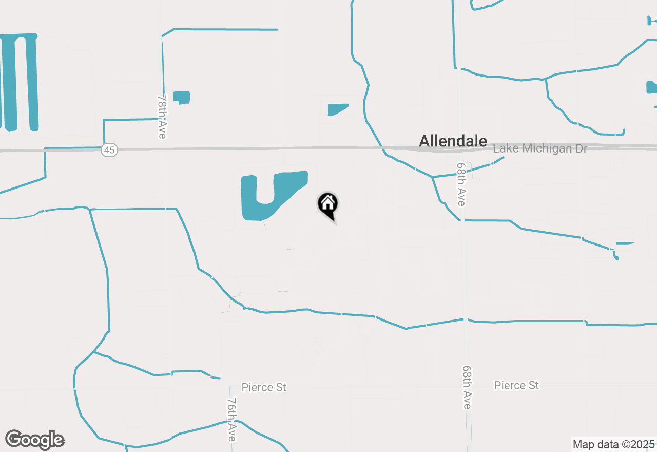 Map of 7255 Bittersweet Court, Allendale, MI 49401