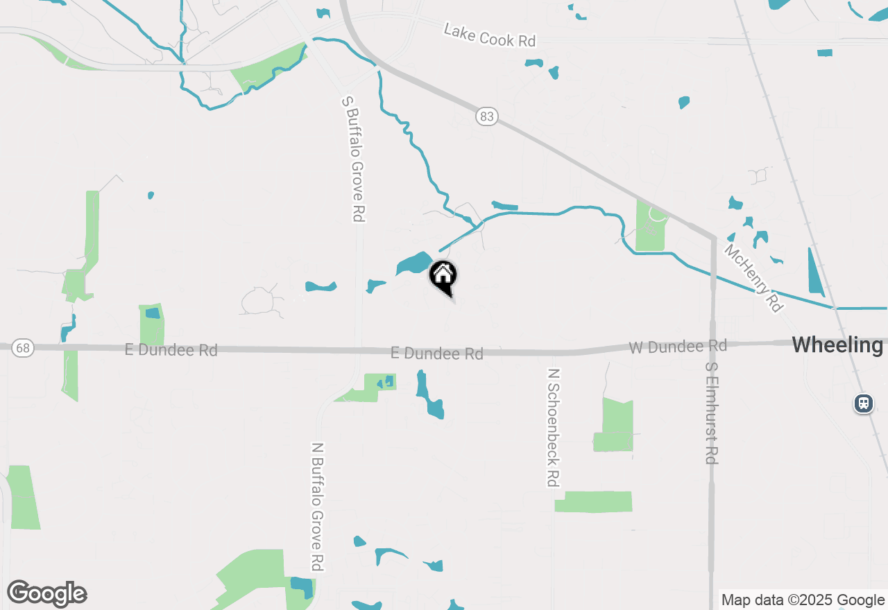 Map of 1506 Canbury Court #A1, Wheeling, IL 60090