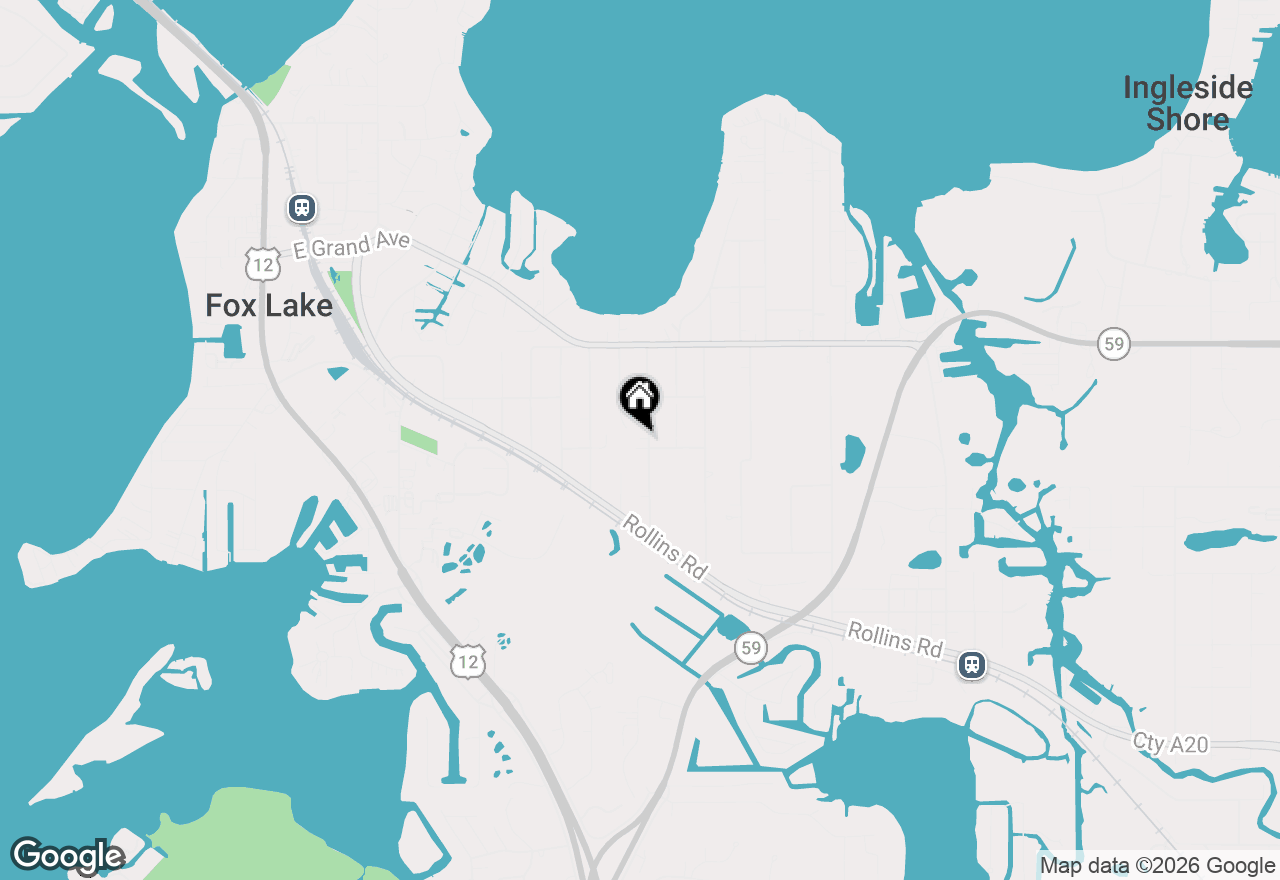 Map of 42 S Hickory Avenue, Fox Lake, IL 60020