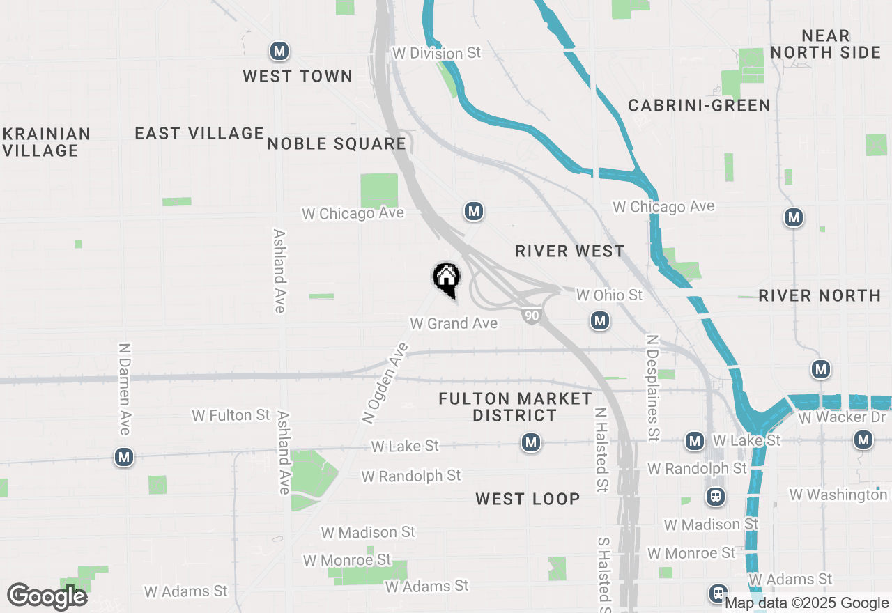 Map of 523 N Racine Avenue #4, Chicago, IL 60642