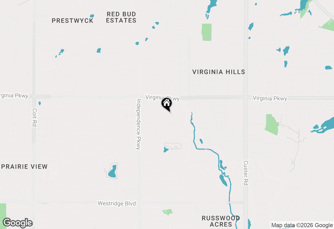 Map of 9721 Zaharias Drive, Mckinney, TX 75072