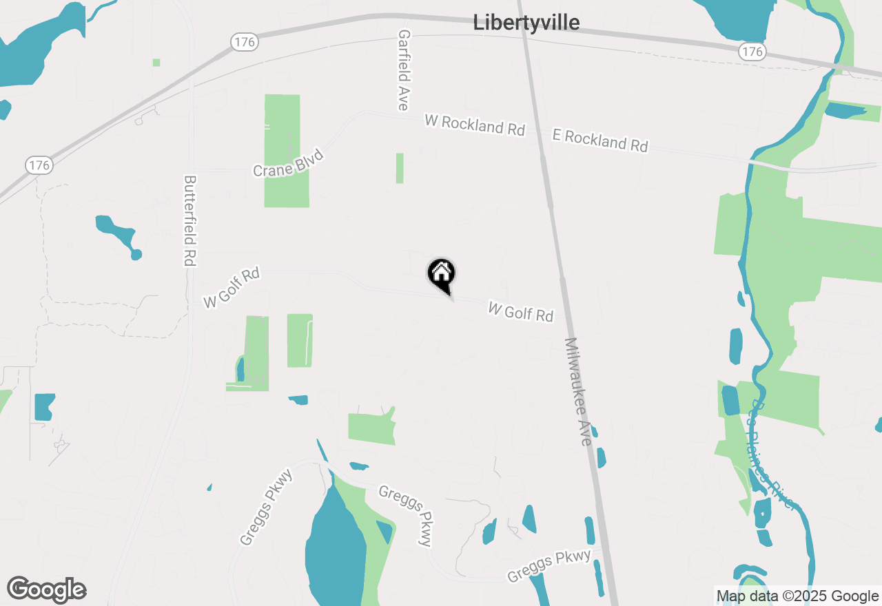 Map of 313 W Golf Road, Libertyville, IL 60048