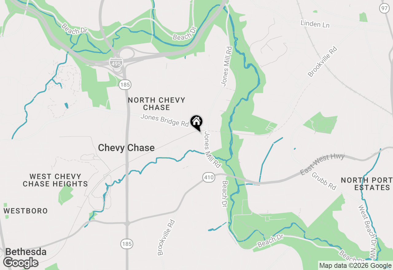 Map of 3311 Coquelin Terrace, Chevy Chase, MD 20815