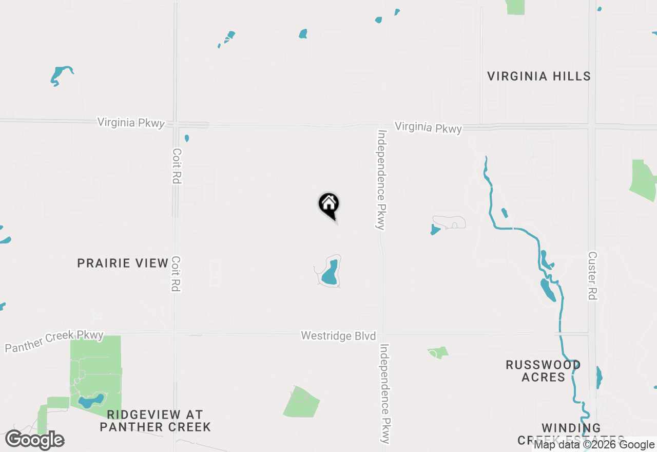 Map of 10112 Old Eagle River Lane, Mckinney, TX 75072