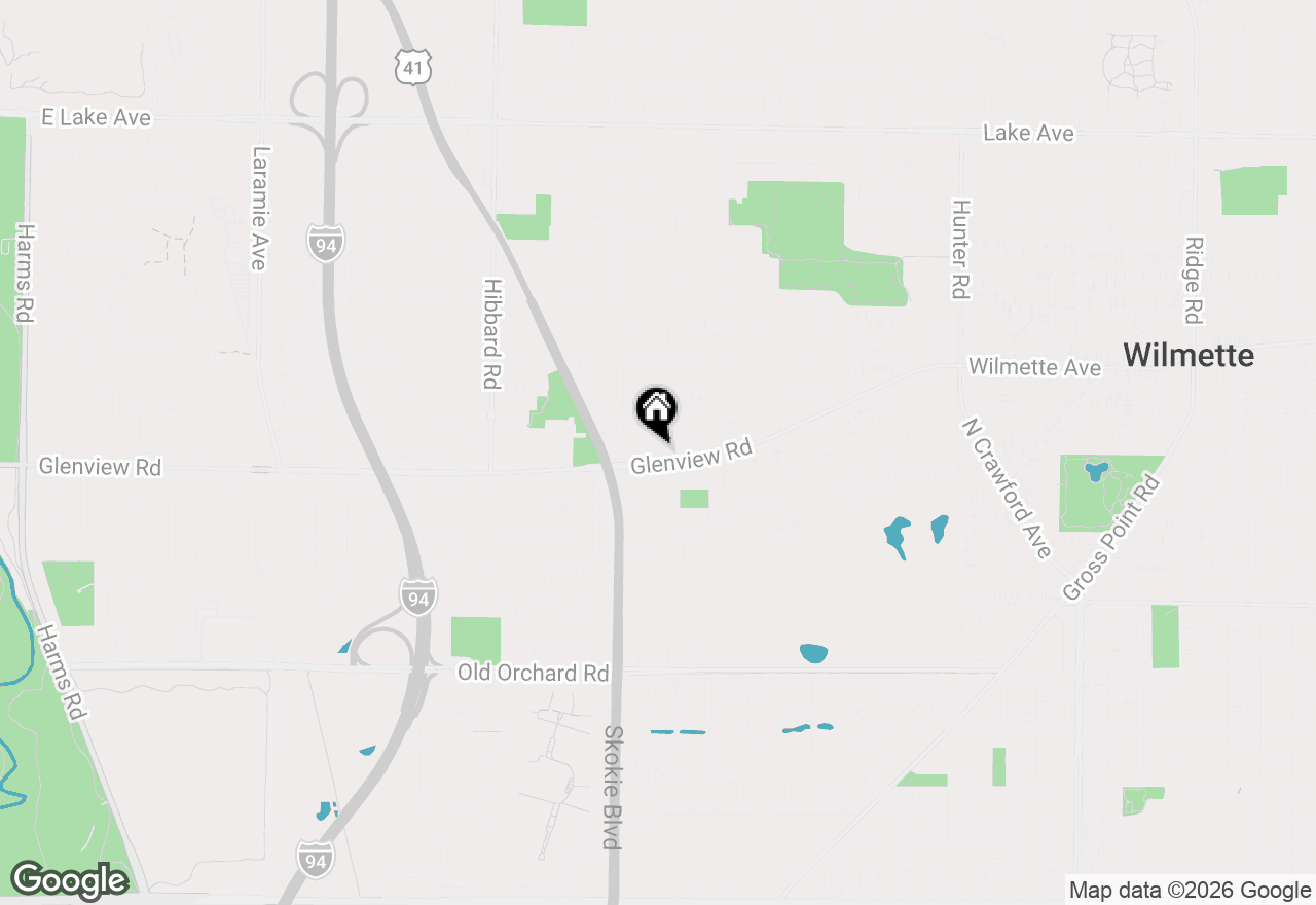 Map of 312 Sunset Drive, Wilmette, IL 60091