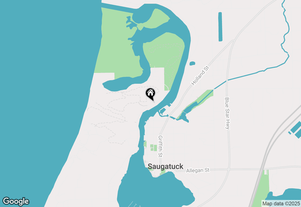 Map of 925 Park Street, Saugatuck, MI 49453
