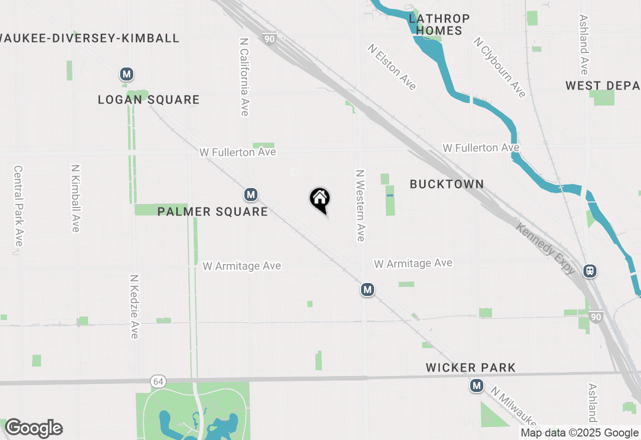 Map of 2137 N Maplewood Avenue #2R, Chicago, IL 60647