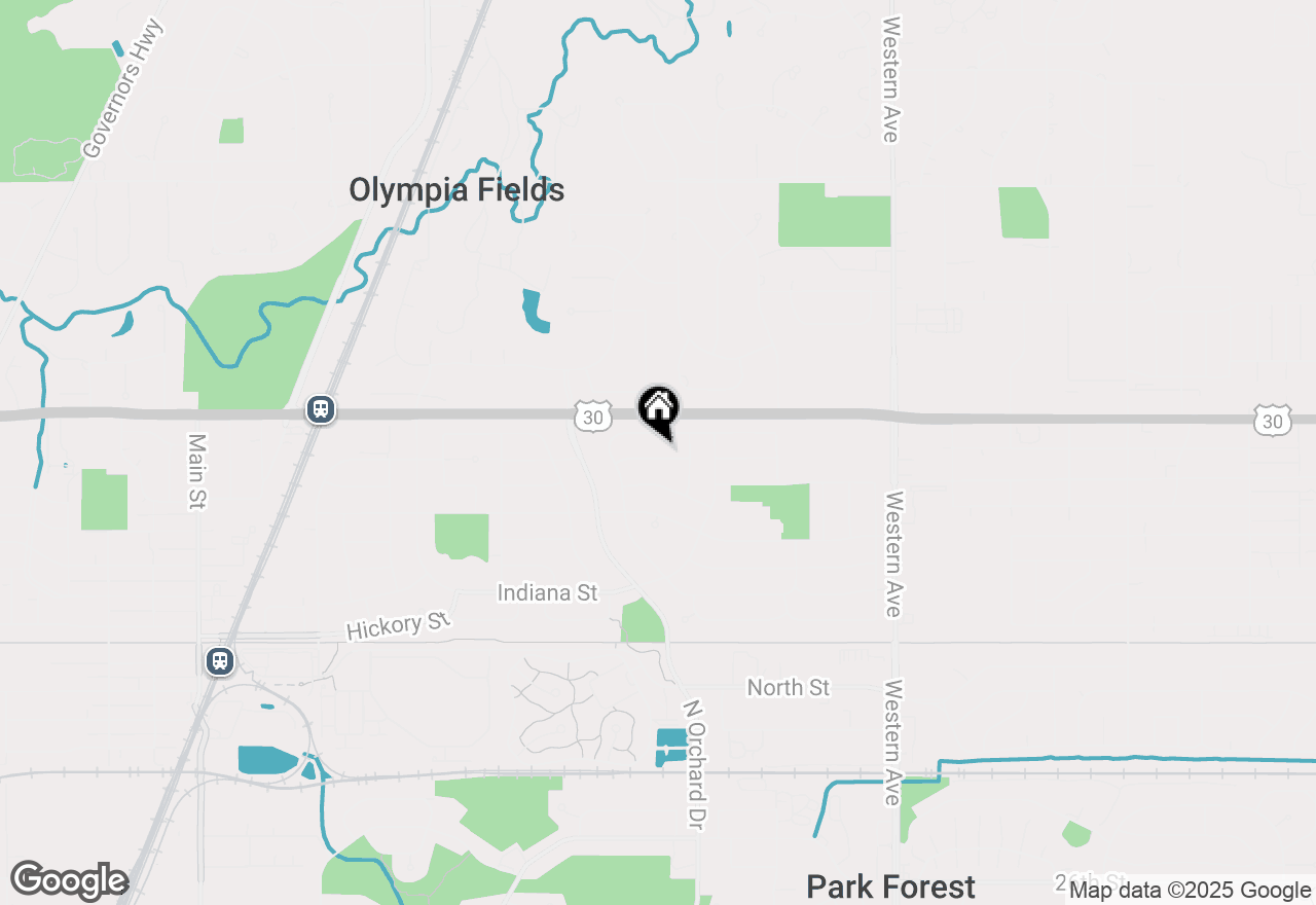 Map of 318 Gentry Street, Park Forest, IL 60466