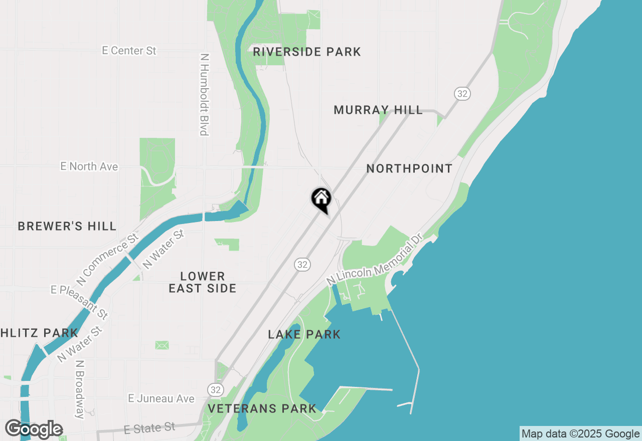 Map of 1812 E Lafayette Pl #508, Milwaukee, WI 53202