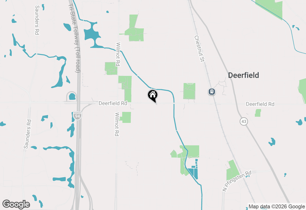 Map of 742 Pine Street, Deerfield, IL 60015