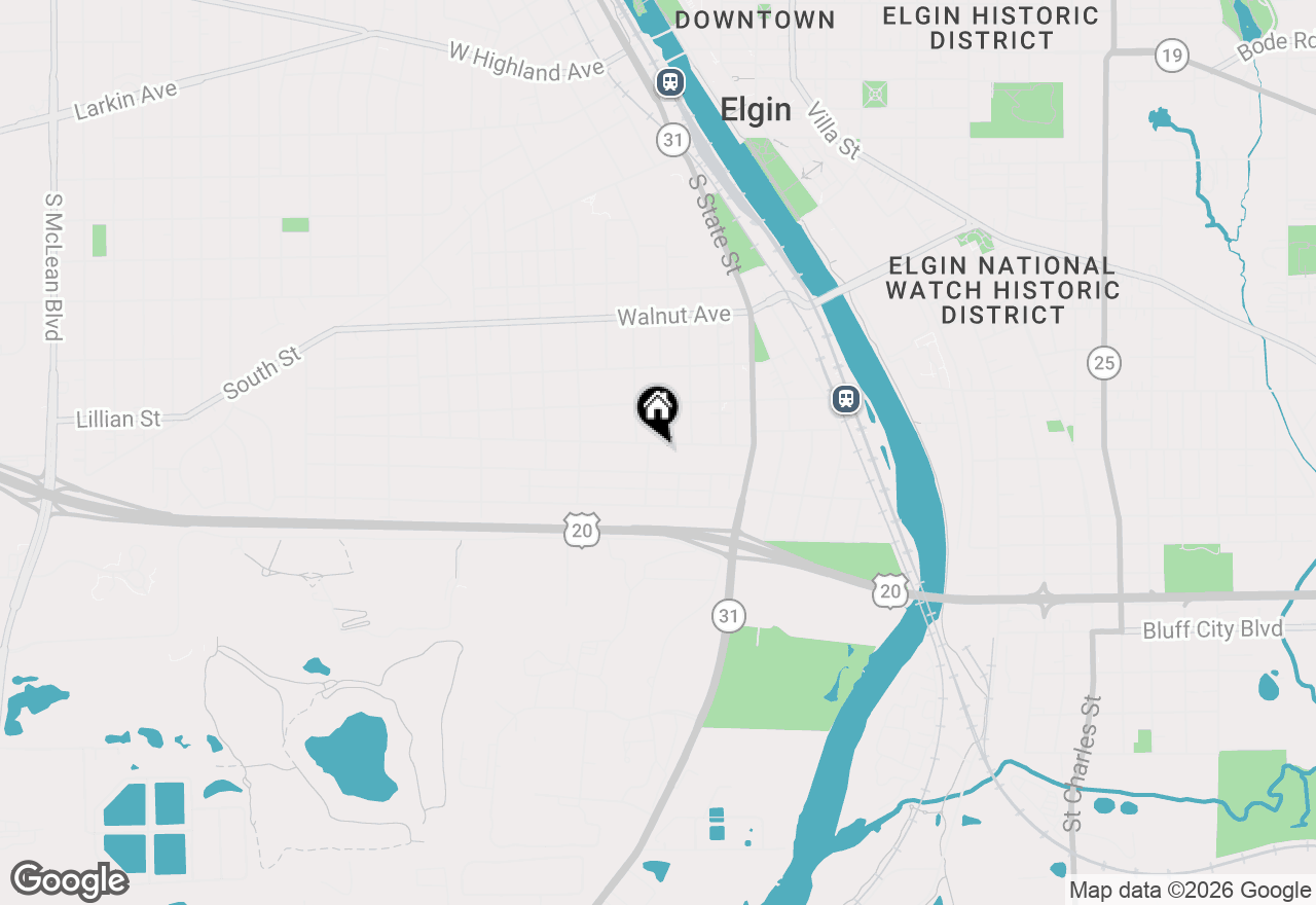 Map of 331 Orange Street, Elgin, IL 60123