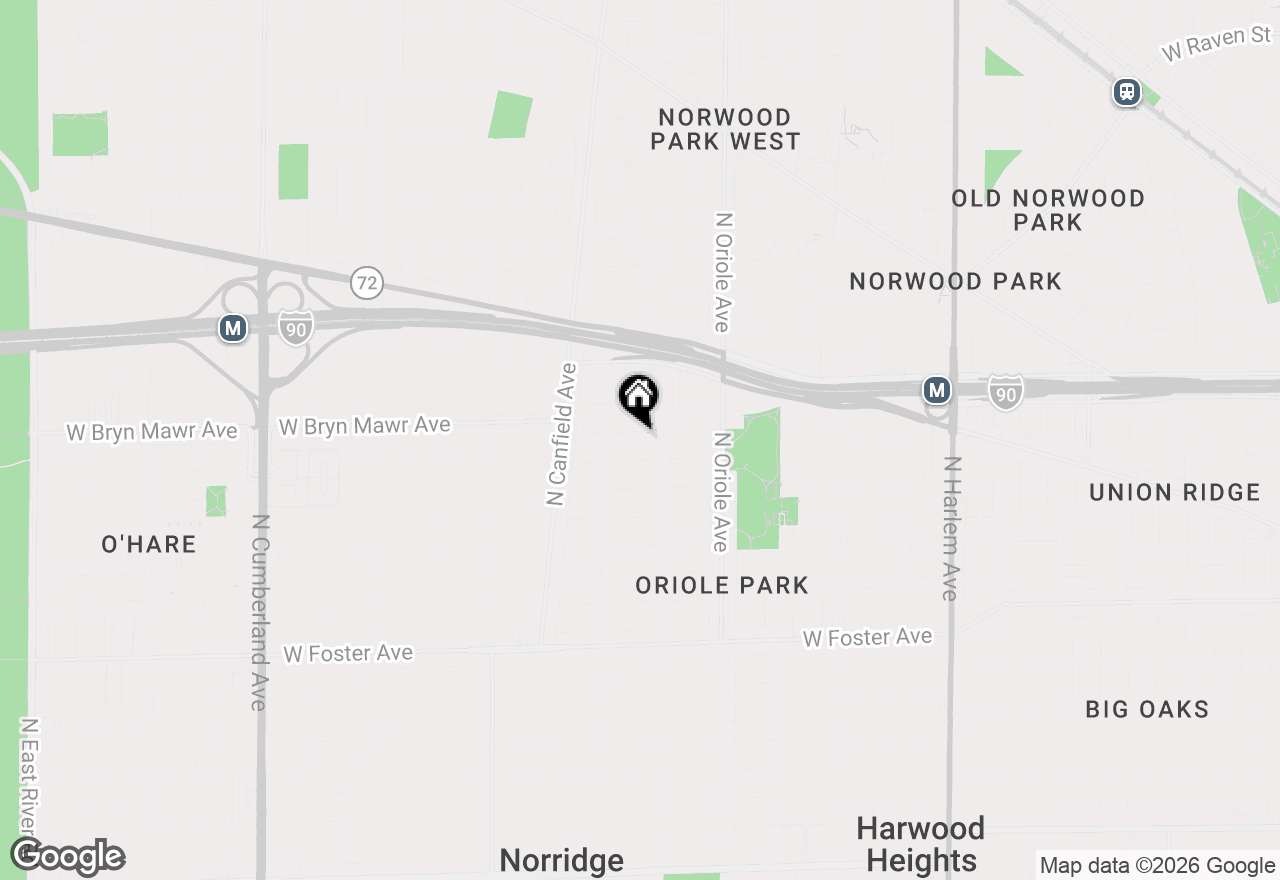 Map of 7728 W Gregory Street, Chicago, IL 60656