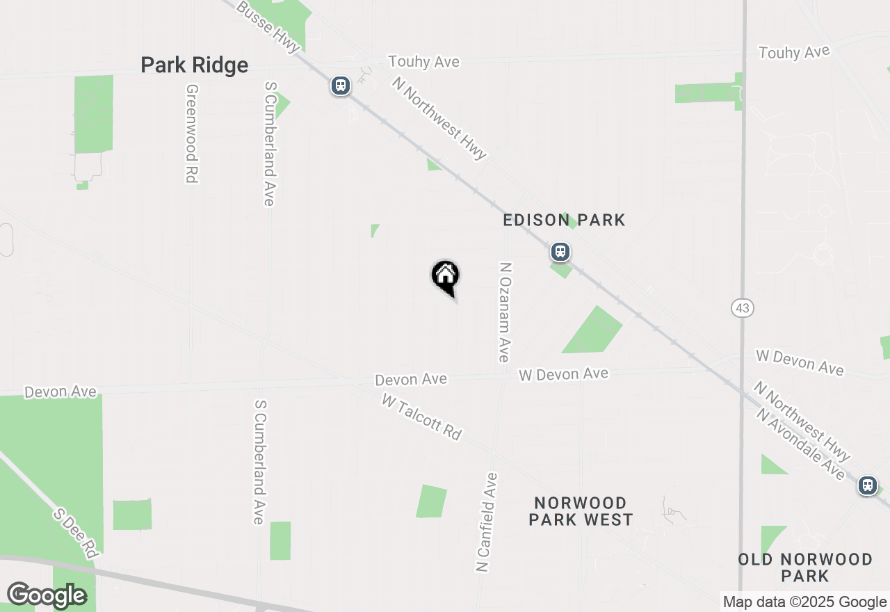 Map of 912 Peale Avenue, Park Ridge, IL 60068