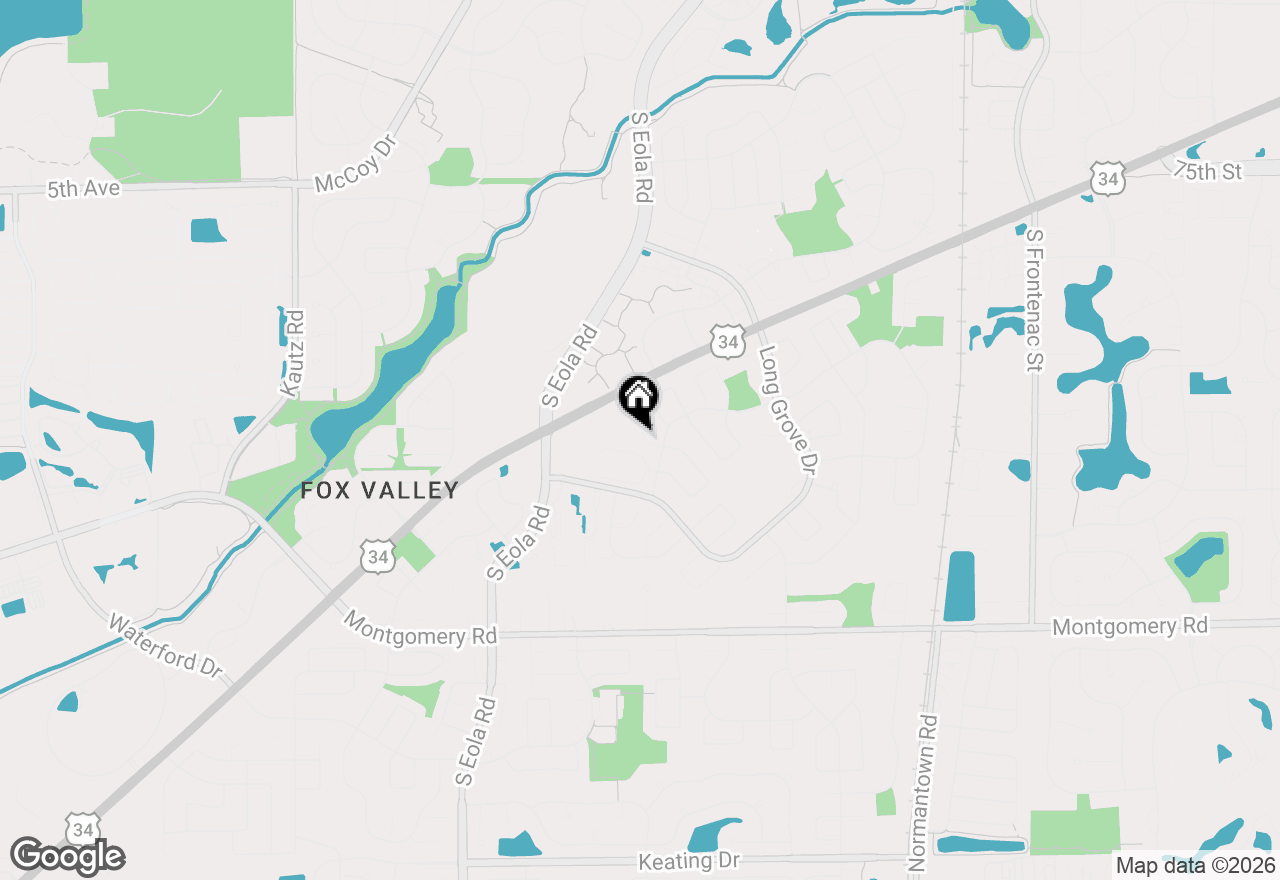 Map of 900 Chelsea Court, Aurora, IL 60504
