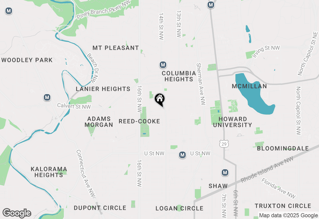 Map of 1423 Clifton Street Nw #4, Washington, DC 20009