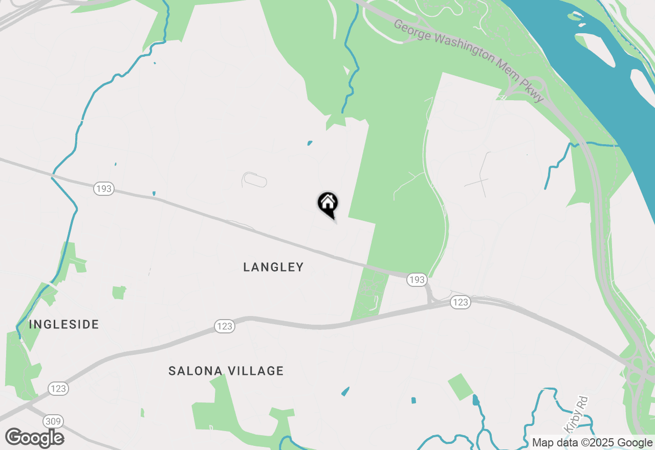 Map of 1020 Langley Hill Drive, Mclean, VA 22101