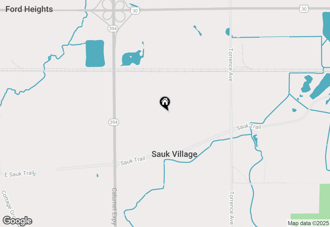 Map of 21704 Clyde Avenue, Sauk Village, IL 60411