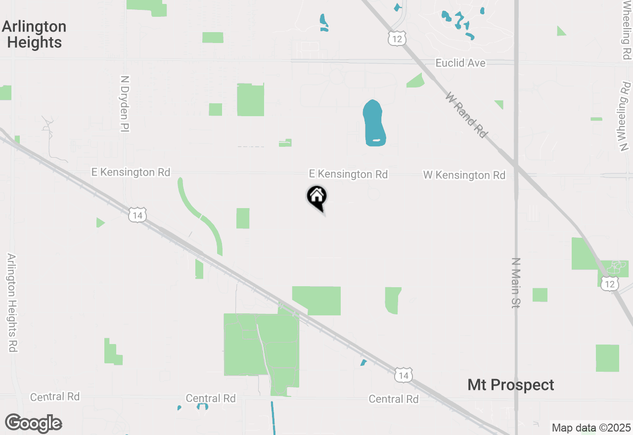 Map of 328 S Rammer Avenue, Arlington Heights, IL 60004