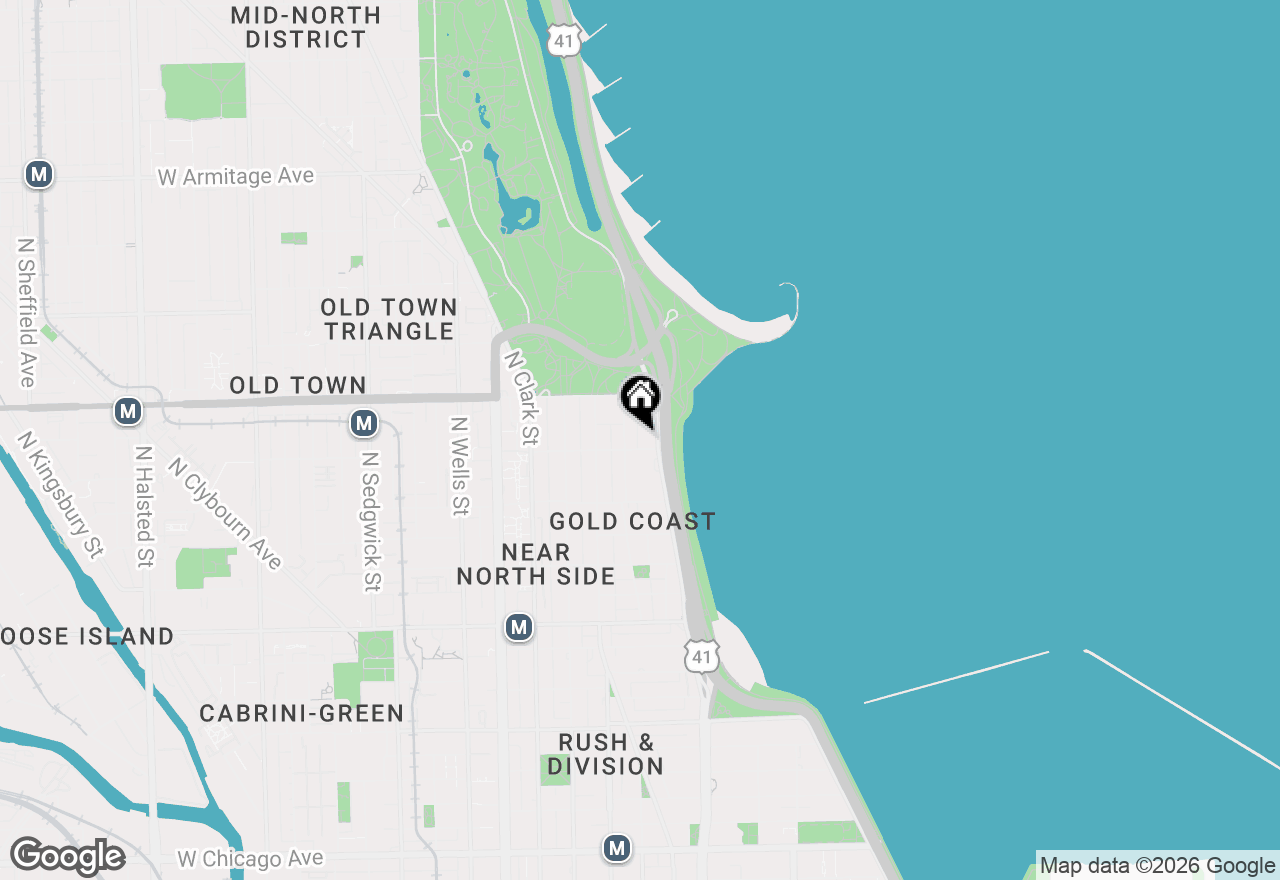 Map of 1500 N Lake Shore Drive #9B, Chicago, IL 60610