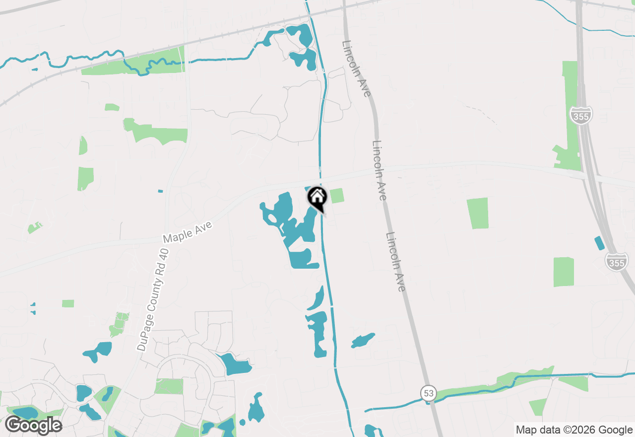 Map of 5525 E Lake Drive #A, Lisle, IL 60532