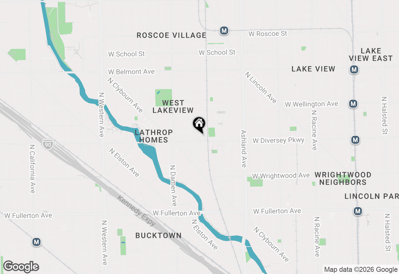 Map of 2807 N Wolcott Avenue, Chicago, IL 60657