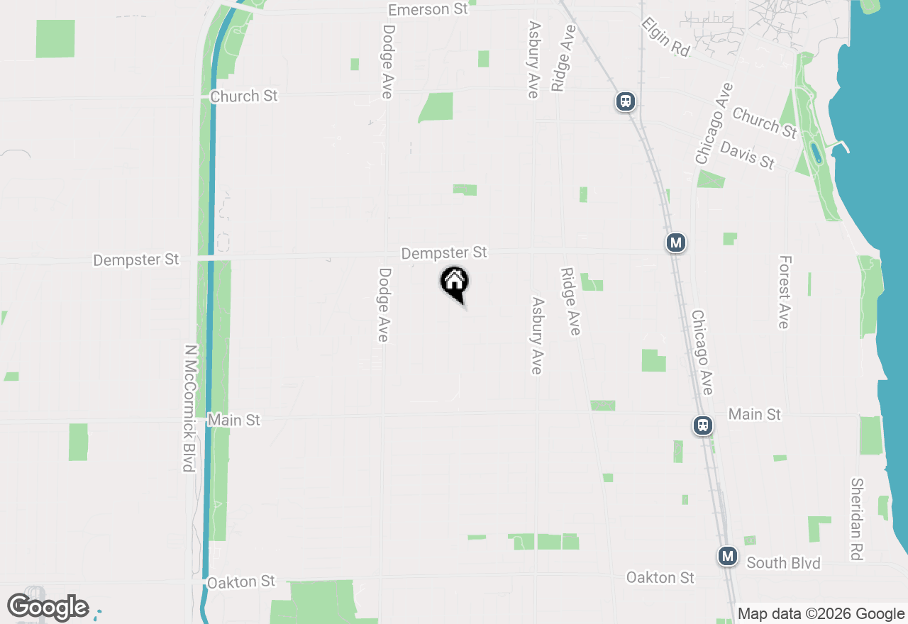 Map of 1124 Florence Avenue #E, Evanston, IL 60202